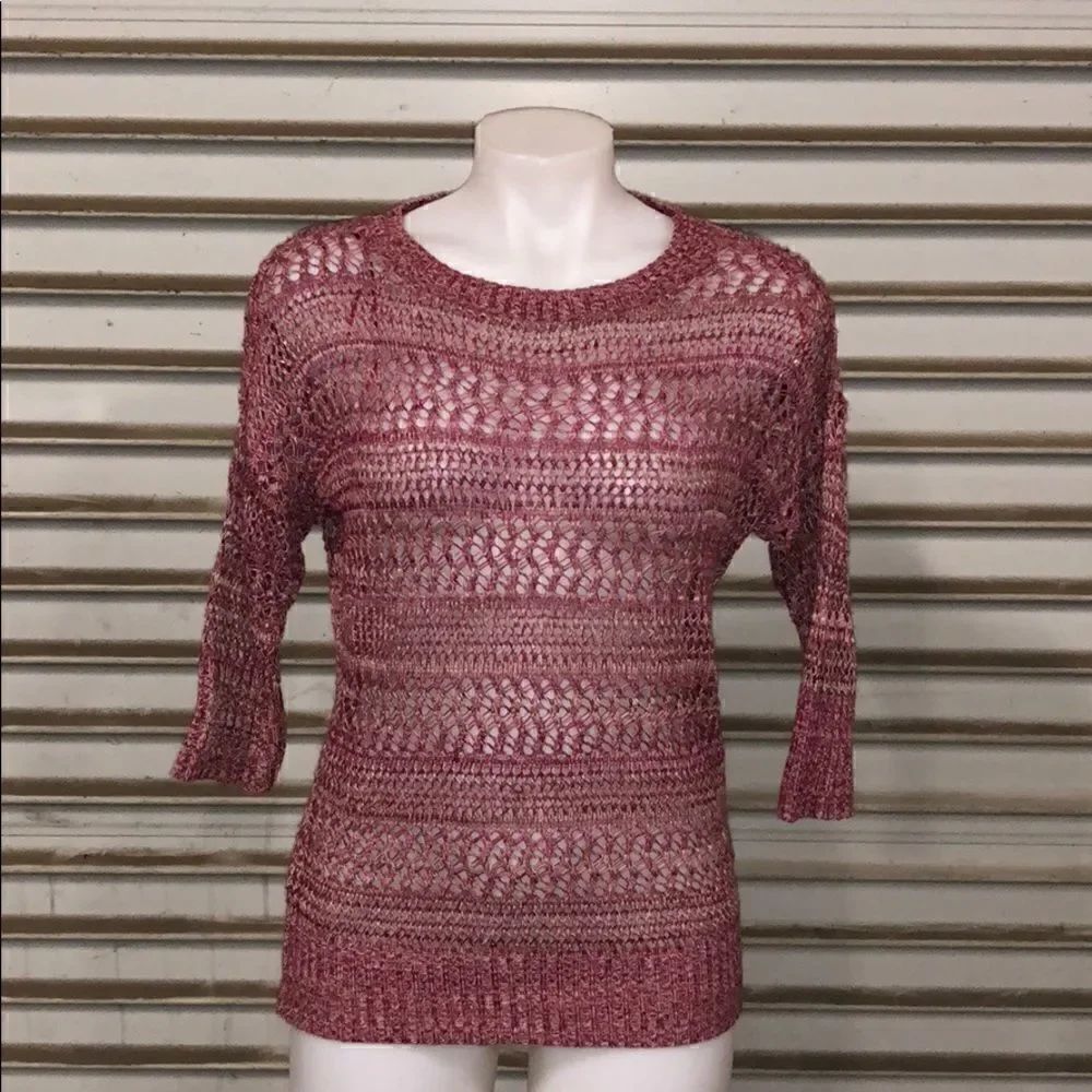 🛍️Liv sweater large weave multicolored